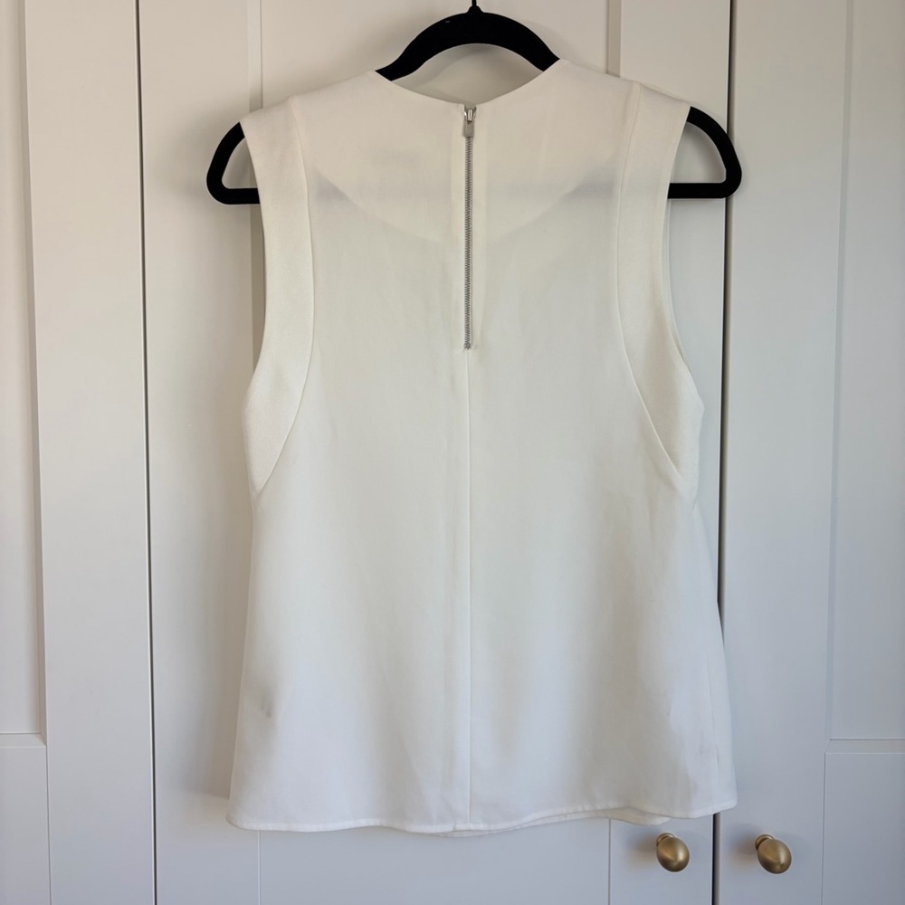 Sandro Off White Sleeveless Blouse | 2 - Picture 2 of 4